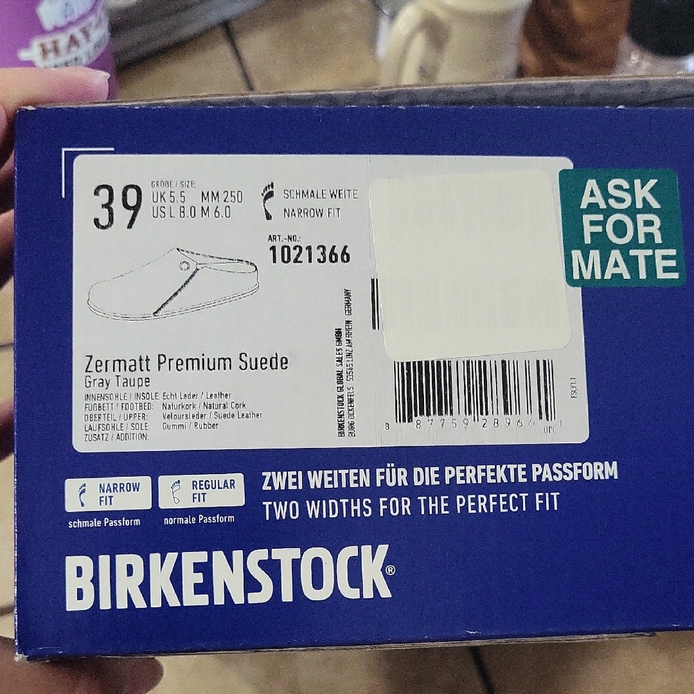 Birkenstock Zermatt Premium Suede in Gray Taupe